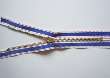 #15 Canvas zipper , Metal Teeth Zipper with Golden & Silver Pull zipper bag